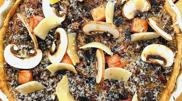 Black Truffle, Parmesan & Mushroom Quiche